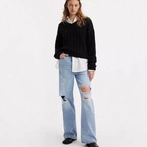Levi’s Ribcage Wide Leg Jeans in Bin Day
